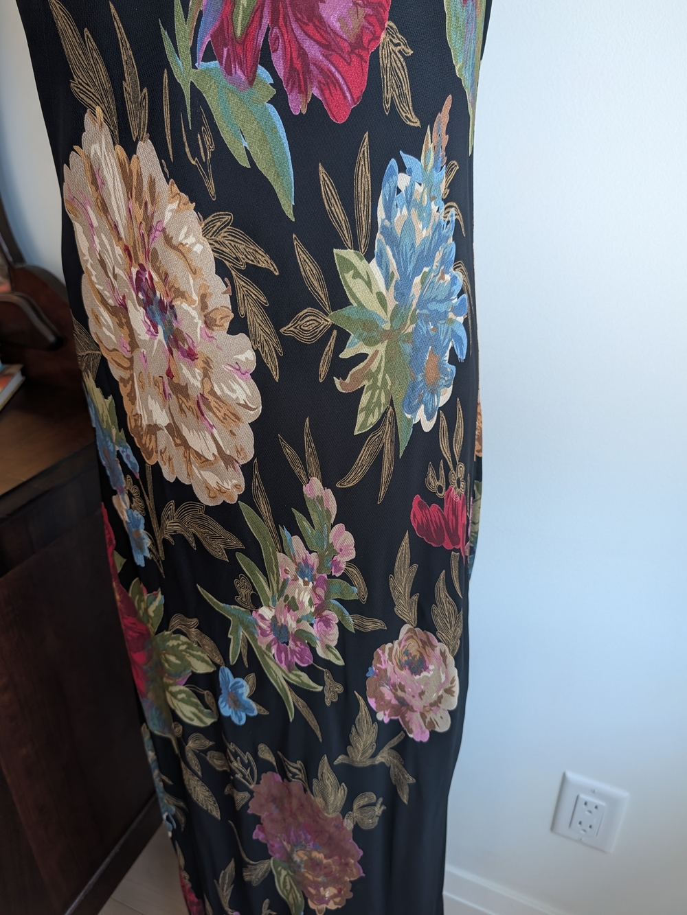 April Cornell Black Maxi Dress with Multicolor Floral Print - Picture 6 of 10